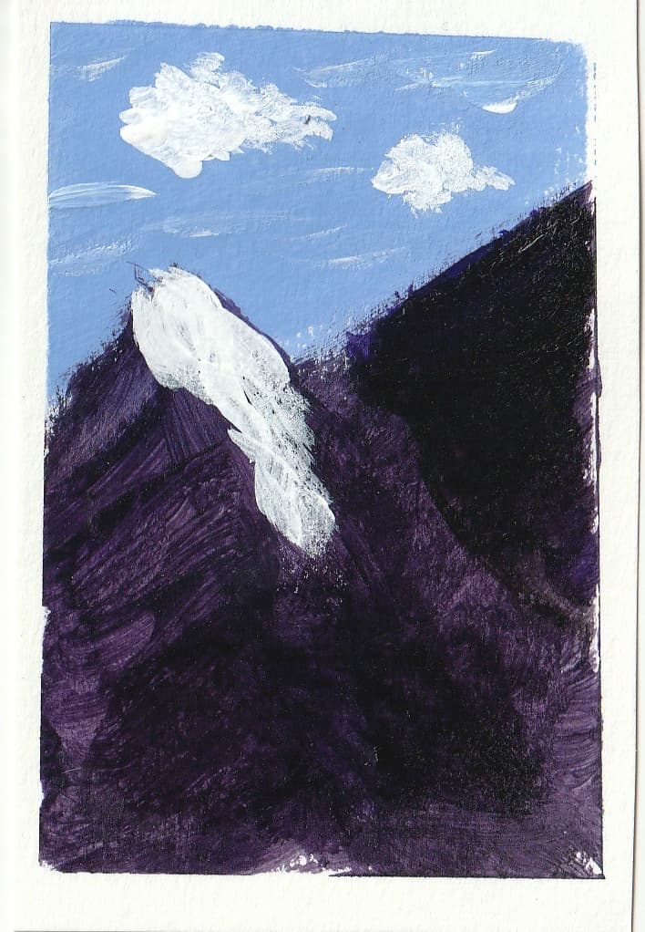Mountain Breeze — original ACEO acrylic painting