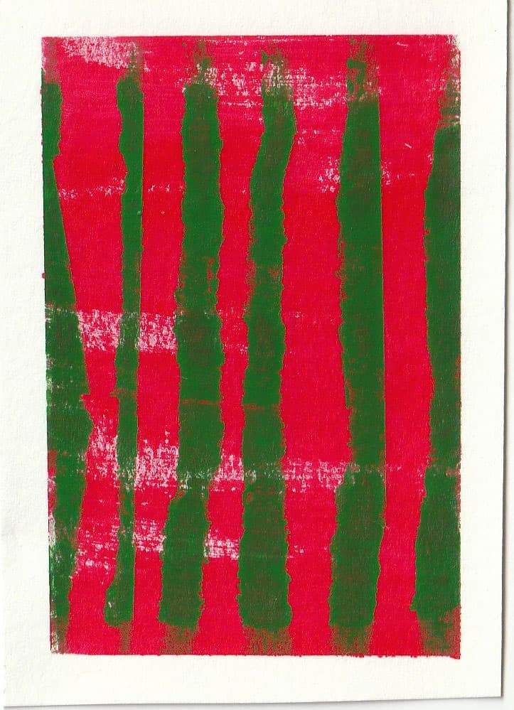 Visceral Layers — original ACEO acrylic painting