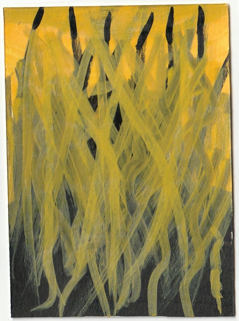 Dark vs. Light — original ACEO acrylic painting