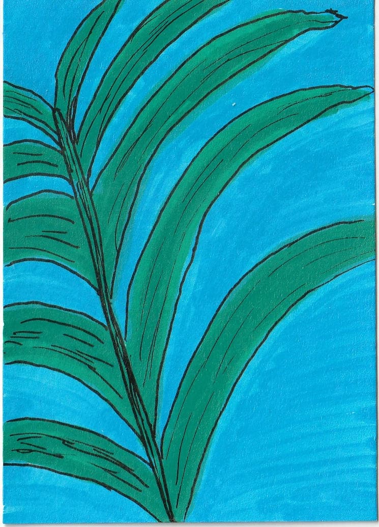 Palm Sunday — original ACEO acrylic painting